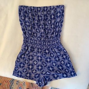 Forever 21 Printed Romper